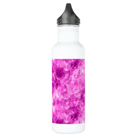 Pink Crumpled Textur Edelstahlflasche (Links)