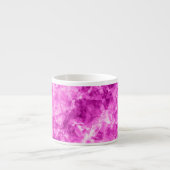 Pink Crumpled Textur Espressotasse (Vorderseite)