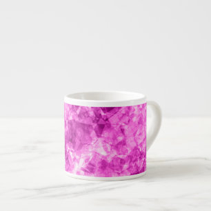 Pink Crumpled Textur Espressotasse