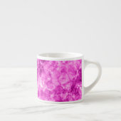 Pink Crumpled Textur Espressotasse (Rechts)