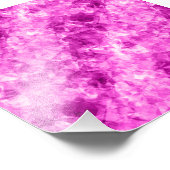 Pink Crumpled Textur Fotodruck (Ecke)