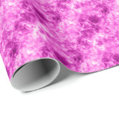 Pink Crumpled Textur Geschenkpapier (Rolleneckpunkt)