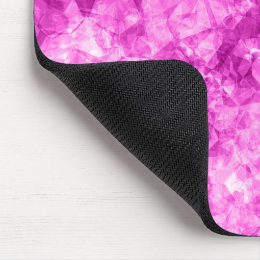 Pink Crumpled Textur Mousepad (Ecke)