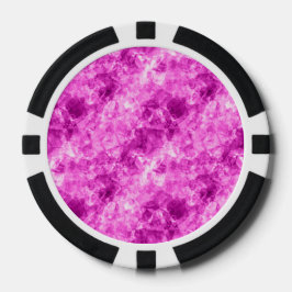 Pink Crumpled Textur Pokerchips
