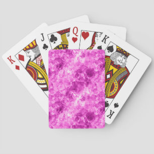 Pink Crumpled Textur Spielkarten