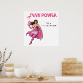 Pink Crusader Breast Cancer Awareness Poster 2 (Küche)