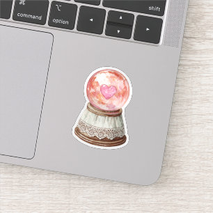 Pink Crystal Ball Aufkleber