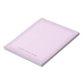 Pink Crystal Confetti Notepad 5.5" x 6" Notizblock (Rotiert)