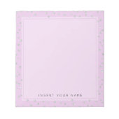 Pink Crystal Confetti Notepad 5.5" x 6" Notizblock (Vorderseite)