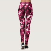 Pink Crystal Diamond Hearts Leggings (Rückseite)