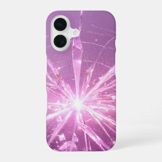 Pink Crystal Explosion Phone Case iPhone 16 Hülle
