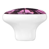 Pink Crystal Spinel Muster Keramikknauf (Seitenansicht)