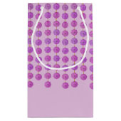 Pink Crystal Strands Monogram Gift Bag Kleine Geschenktüte (Rückseite)