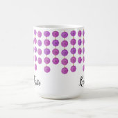 Pink Crystal Strands - Personalisierte Mug Verwandlungstasse (Zentrum)