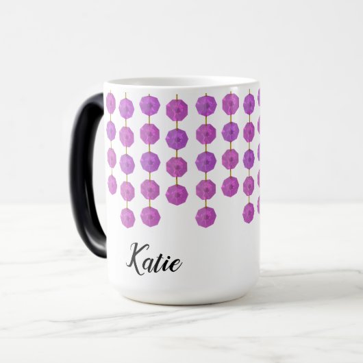 Pink Crystal Strands - Personalisierte Mug Verwandlungstasse (Vorderseite Links)