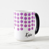 Pink Crystal Strands - Personalisierte Mug Verwandlungstasse (VorderseiteRechts)