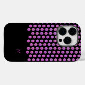 Pink Crystal Strings Monogram Phone Case (Rückseite (Horizontal))
