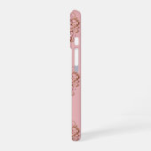 Pink Crystal Teddy Bears with Gem Heart iPhone 16 Hülle (Linke Seite)