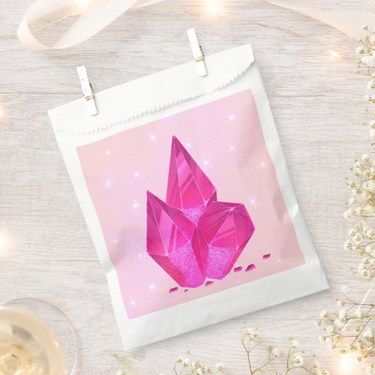Pink Crystals Fvor Bags für Prinzessin Birthday Geschenktütchen (Ausgeschnitten)