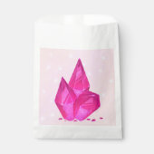 Pink Crystals Fvor Bags für Prinzessin Birthday Geschenktütchen (Vorderseite)
