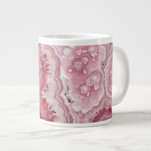 Pink Crystals Geode Jumbo-Tasse (Vorderseite Rechts)