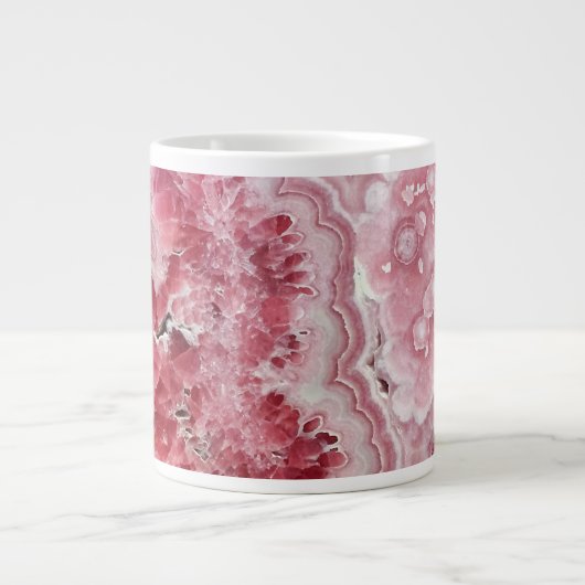 Pink Crystals Geode Jumbo-Tasse (Vorderseite)