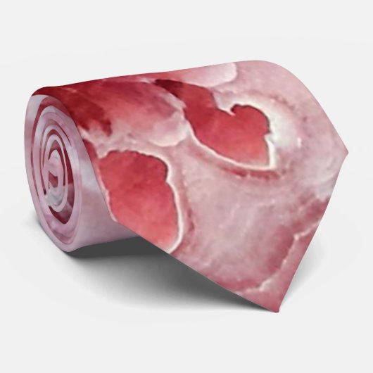 Pink Crystals Geode Krawatte (Gerollt)