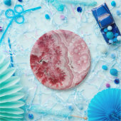 Pink Crystals Geode Pappteller (Party)