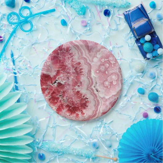 Pink Crystals Geode Pappteller (Party)