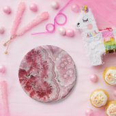 Pink Crystals Geode Pappteller (Party)