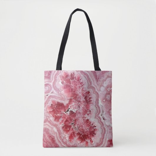 Pink Crystals Geode Tasche (Vorderseite)