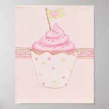 Pink Cupcake 8 x 10 Print