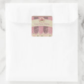 Pink Cupcake Aufkleber (Tasche)