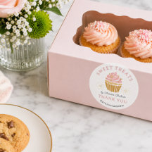 Pink Cupcake Bäckerei Danke