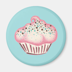 Pink Cupcake Bäckerei Küche Magnet