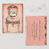 Pink Cupcake Baker Business Visitenkarte (Vorne/Hinten)