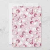 Pink Cupcake Birthday Einladung (Rückseite)