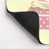 Pink Cupcake Birthday Mousepad (Ecke)