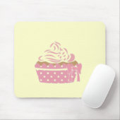 Pink Cupcake Birthday Mousepad (Mit Mouse)