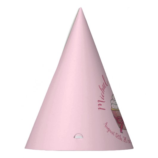 Pink Cupcake Bow Sprinkles Wedding Brautparty Partyhütchen (Links)