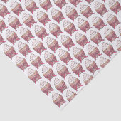 Pink Cupcake Bow Sprinkles Wedding Brautparty Seidenpapier (Ausschnitt)