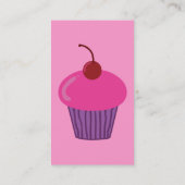Pink Cupcake Business Cards Visitenkarte (Rückseite)