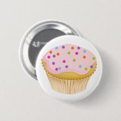Pink Cupcake Button (Vorne & Hinten)