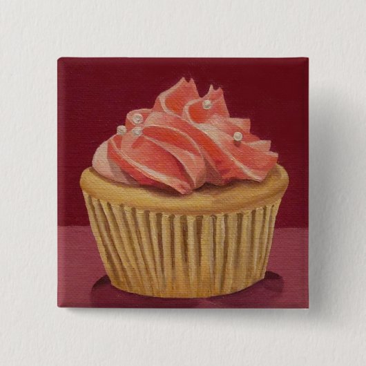 Pink Cupcake Button (Vorderseite)