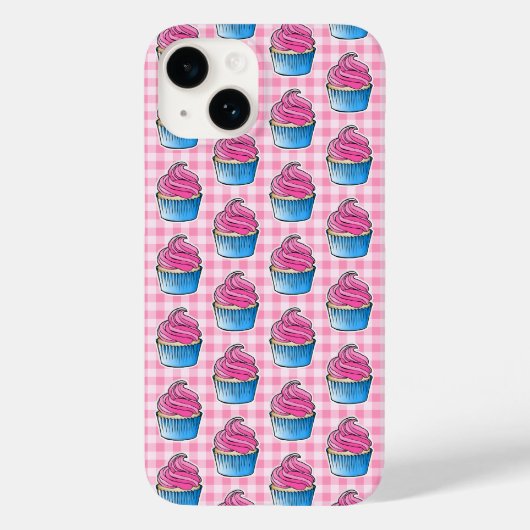 Pink Cupcake Case-Mate iPhone Hülle (Rückseite)