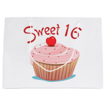 Pink Cupcake Design Sweet 16
