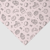 Pink Cupcake Dessert Bäckerei Seidenpapier (Detail)