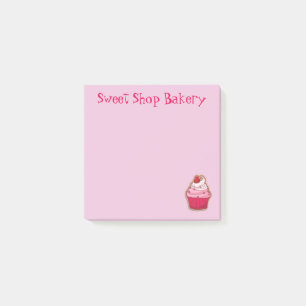 Pink Cupcake Dessert Post-it® Notes Post-it Klebezettel