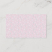 Pink Cupcake & Donut Baby Diaper Raffel Ticket Begleitkarte (Rückseite)