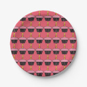 Pink Cupcake Geburtstagsparty Teller (Vorderseite)